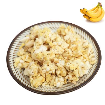 China Dried Freeze Dried Banana Granules FD Banana Fruits Vacuum Freeze Dried Banana Slices for sale