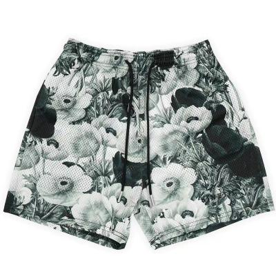 China Anti-wrinkle Mens Shorts Manufacturers Custom Logo 100% Polyester Mesh Activewear Shorts for sale