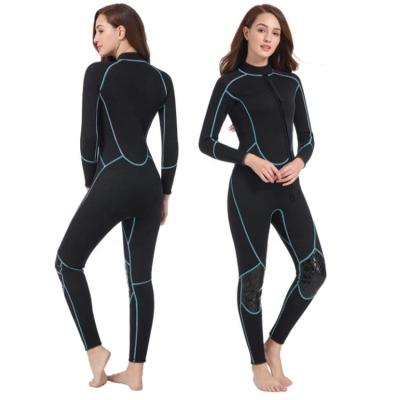 China Stretchy Women Surf Skin 4 Speed ​​Dive 3mm Nylon Neoprene Wetsuit Front Zipper For Water Sports for sale