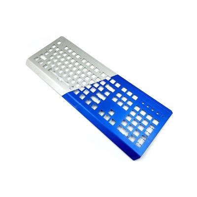 China CNC Aluminum Custom Precision Factory Metal Color Machining Milling Copper Anodized Computer Keyboard for sale