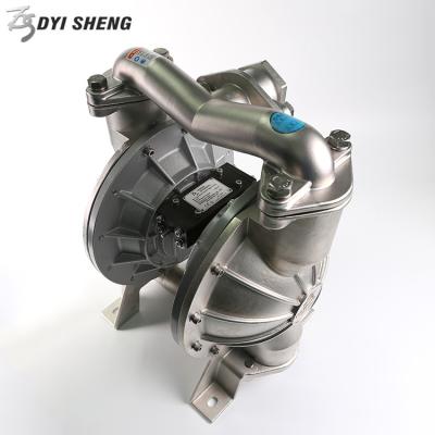 China Automotive Industry Pneumatic Sanitary Stainless Steel DYISHENG Double Diaphragm Seawater Pump for sale