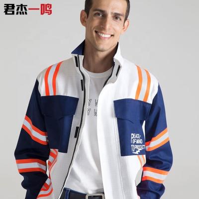 China Autumn High Vision Flame Retardant Antistatic Reflective Workwear Outdoor Flame Retardant Reflective Workwear For Men for sale