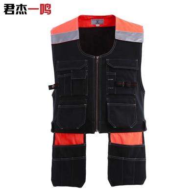 China Multi-pocket High-vision Reflective Wholesale Outdoor Protective Clothing Work Safety Vest Workwear Vests for sale