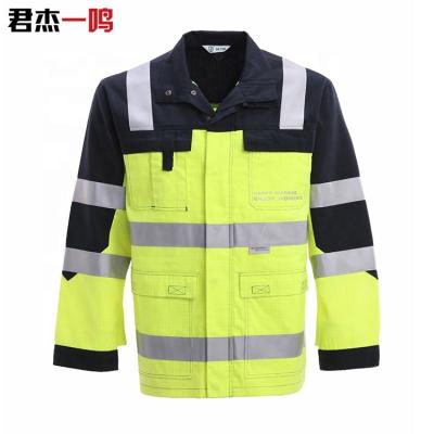 China Flame Retardant and Anti-static High Reflective Cotton Workwear Vision Flame Retardant Workwear Workwear for sale