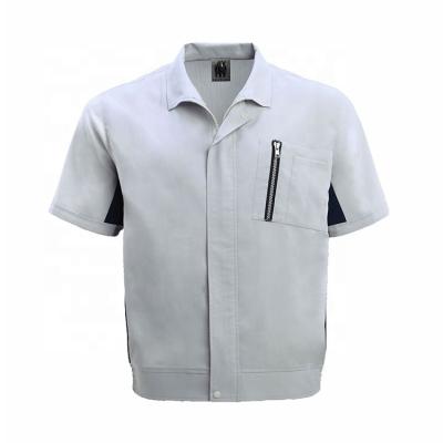 China Moisture Wicking And Anti-Static Mens Summer Uniform Shirt Outdoor Workwear For Construction for sale