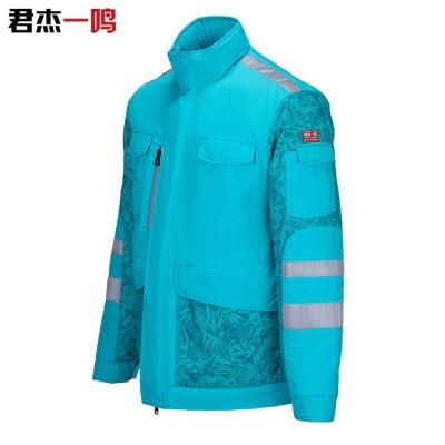 China Winter Cold Weather Working Clothing Safety Industrial Uniform Reflective Windproof for sale