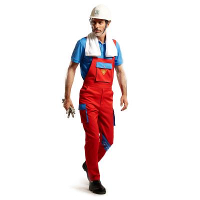 China No pocket outdor jumpsuits suspender pants large shrinkage multifunctional factory work suit pants for sale