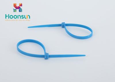 China 2.5*100mm Cable Gland Kit UL94 - V2 Nylon PA66 Blue Self - Locking Cable Tie for sale