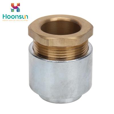 China Galvanized Iron / Brass TH Type Marine Cable Gland With Nickel - Plated Hoop Washer for sale