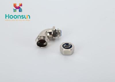 China Encaixes de mangueira impermeáveis do metal do CE IP66 conector flexível da tubulação de 90 graus à venda