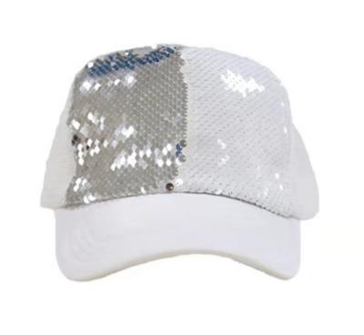 China New Arrival Sublimation Two Color Mermaid Sequins Mesh Hat YH-MZ1 COMMON Sublimation Hat for Women and Men for sale