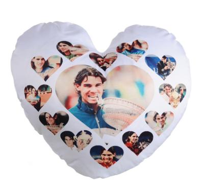 China New Arrival Viable Sublimation Pillow Case Cover Blanks Custom Heart Shaped Satin Pillow Case Good Quality for sale