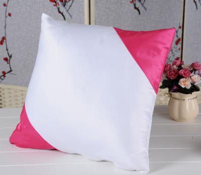 China 40*40CM DIY Pillow Case Cover Polyester Sublimation Pillow Case Blank Diagonal Double Side Sublimation Cushion Cover for sale