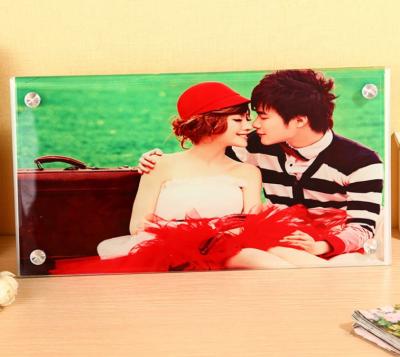 China Environmental Friendly Wholesale Blank Photo Mirror Gifts Sublimation New Product Edge Glass Frame for sale