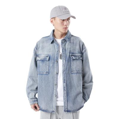 China Jean Jacket Mens Denim Jacket designed by Viable Fashion for sale