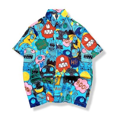 China Wholesale Custom Printed Short Sleeve Cartoon Pattern Anti-pilling Men's Breathable T-shirt for sale