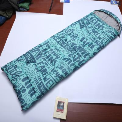 China Envelope Type Factory Price Light Weight Envelope Sleeping Bag With Hood For Hiking And Camping outdoors for sale