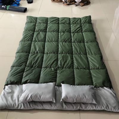 China Envelope Type Hiking-2 Person Camping Sleeping Bag With Pillows for sale