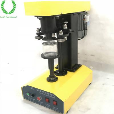 China Manual Food Jar Sealing Machine / Nitrogen Canister Pet Can Sealing Machine for sale