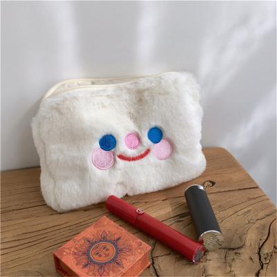 China Fashion Soft Warm Animal Children's Cute Fluffy Bag Custom Plush Make Up Bag Kids for sale