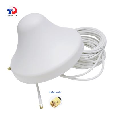 China High Quality Outdoor Cellular 18dBi 2x2 Mimo Gsm Wifi Lte 4G Roof Top Antenna Dia200*100mm for Aerial for sale