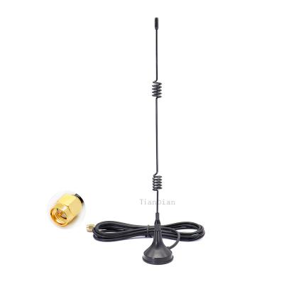 China Indoor Wifi Router Omni Whip Spring Magnetic Mounting 2.4G WiFi External Antenna With SMA-Male TS9 CRC9 for sale