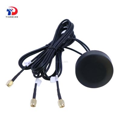 China 3x3 Internet Satellite Communications Combo Screw Mounted Wifi Gprs Lte 4G Mimo Antenna Dia53*15mm for sale