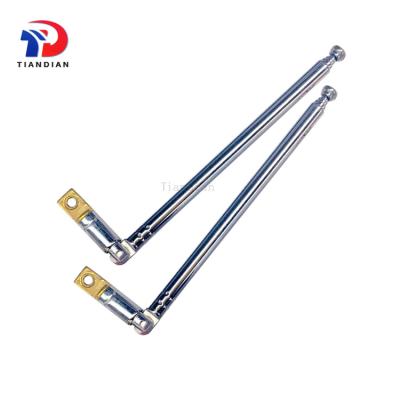 China Wholesale 5 Section External Antenna FM Radio Stretch Telescopic Rod Antenna Max.355mm Min.105mm for sale