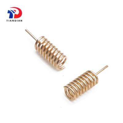 China PCB Edge Free Sample PCB Soldering 2dBi Omni Copper 433mhz 868mhz Lora 915mhz Coil Spring Aerial Antenna for sale