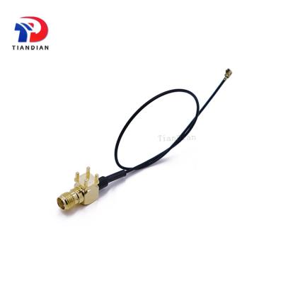 China IPEX Pigital Wholesale Coaxial Cable RG1.13 PCB Soldering Patch Cord SMA-Female TDA-1076 for sale