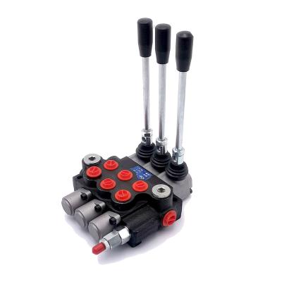 China Manual Factory Customized Dropshipping P40-3 Spool Hydraulic Multi-way Directional Control Valve for sale