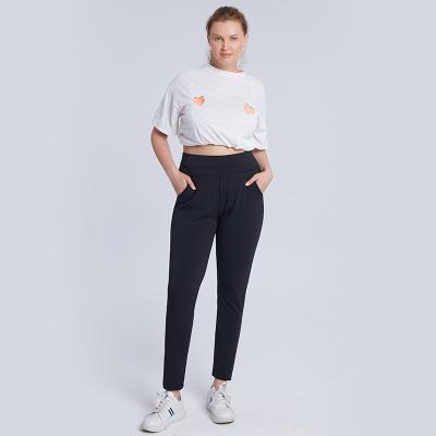 China Custom Made Casual Long Pants High Waist Windproof Hot Selling Pencil Pants Plus Size Pants For Woman for sale