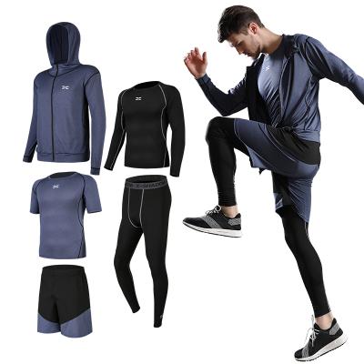 China High Quality Breathable Sportswear Men's Fitness Pants Suit Sweatpants And Hoodie Jogging Set For Men for sale