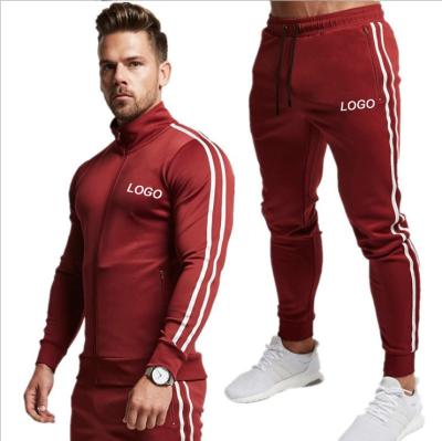 China Breathable Breathable Comfortable Sports Suit 2 Pieces Custom Design Mens Tracksuit Sports Suit for sale