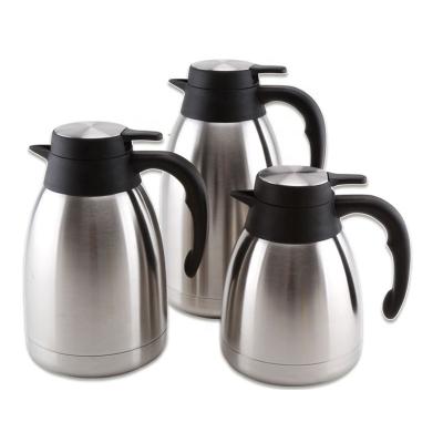 China VACUUM JUG STAINLESS STEEL luxury TEAPOT COFFEE POT FOR HOTEL RESTAURANT SERVING for sale