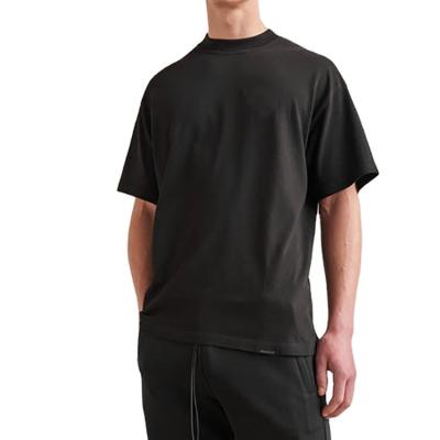 China Custom Breathable 100% Cotton Drop Shoulder Breathable Plain Plus Size Mens T-Shirt for sale