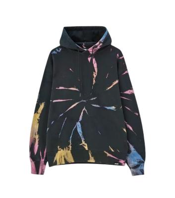 China 2021 Viable Viable Fashionable High Quality Men Oversized Custom Design Tie Dye Hoodie for sale