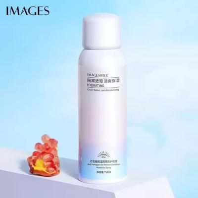 China Clean Sunscreen OEM ODM Private Label Images Pomegranate Red Sunblock Makeup Whitening Sunscreen Spray for sale