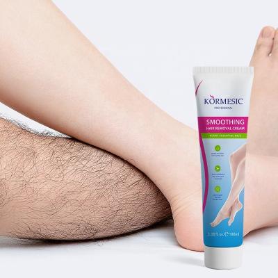 China Natural Organic Herbal Hair Removal Private Label OEM/ODM KORMESIC Natural Organic Herbal Full Body Soft Smooth Painless Soft Home Use Hair Removal Cream for sale