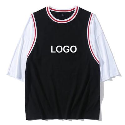 China Wholesale Custom Logo Anti-Wrinkle 100% Cotton Basketball Shorts Quick Dry Sleeve T-Shirt for sale