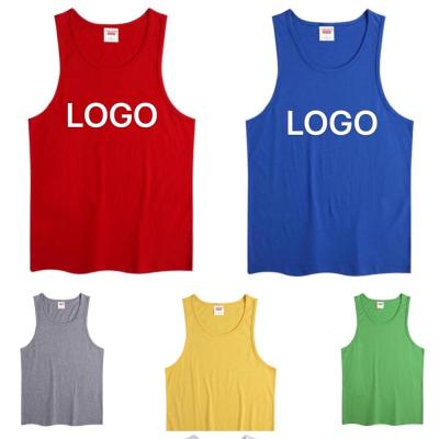 China Custom Logo Plus Size Vest Without Anti-Wrinkle Cotton Sleeve Summer Soft Vests For Men for sale