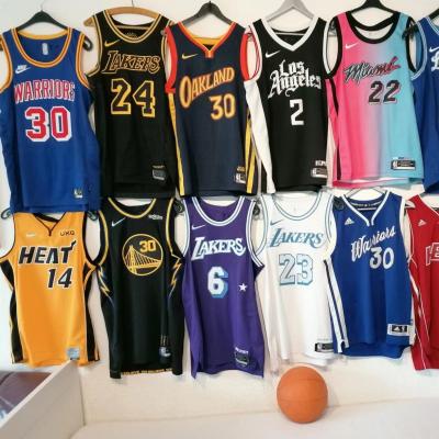 China NEW 2021-2022 CUSTOM DESIGN LOGO N.B.A BASKETBALL TANK TOP WHOLESALE HIGH QUALITY antibacterial FOR 30 TEAMS STICH N.B.A TANK TOPS for sale