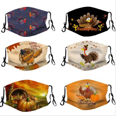 China Festival Celebration Turkey Day Facemask Thanksgiving Decorations Happy Face Cover for sale