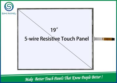 China 19'' 5 Wire Resistive Industrial Touch Screen Transparent Touch Panel LCD Display for sale