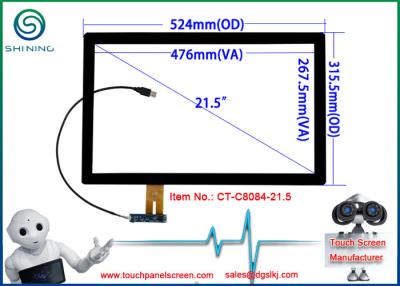 China 21,5 Zoll16:9 projektierte kapazitiven Touch Screen mit USB-Schnittstelle PFEILER Art ILITEK2302-Prüfer zu verkaufen