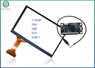 China 7 het duim16:9 ontwierp Capacitief Touch screen met USB-Interface, MAÏSKOLFtype ILI2511 Controlemechanisme Te koop