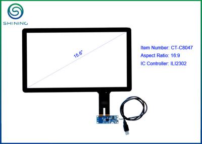 China Painel de toque capacitivo da relação de USB de 15,6 polegadas, exposição capacitiva do écran sensível dos quiosque à venda