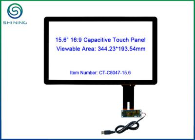 China RS232-/I2C-USB Touch Screen Platte mit hervorstehender kapazitiver Technologie 15,6 Zoll zu verkaufen