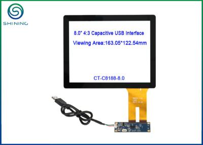 China 8 Inch Monitor PC Touch Screen With USB Interface Plug And Play Dustproof for sale