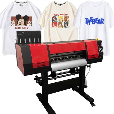 China Garment Shops 2022 New 60cm All In One T-shirt DTF Printing Machine Heat Press 2 Heads 4720/I3200 DTF Printer For Hoodie Canvas Bag for sale